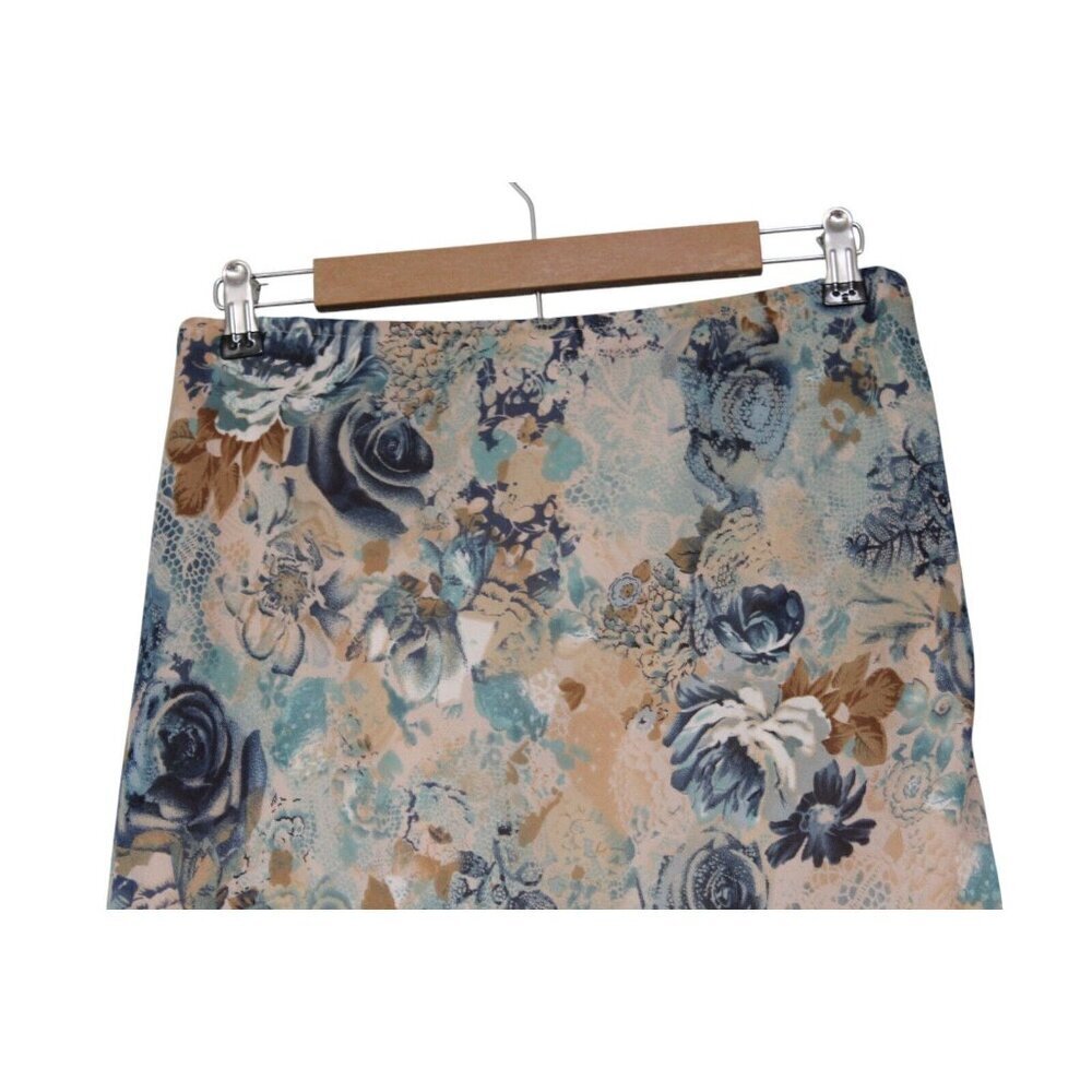 Vintage A Byer Skirt Size Large High Low Ruffle Floral 90s Y2K Grunge Retro Mesh - Picture 9 of 13